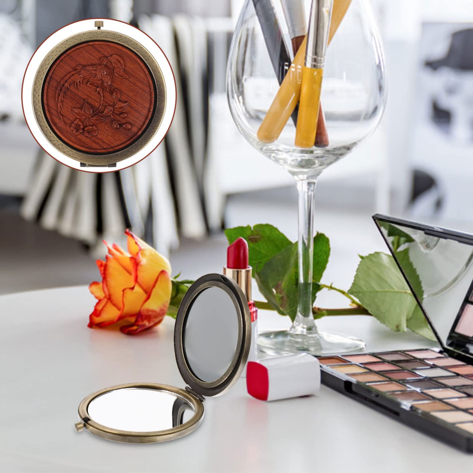 Beavorty 4 Specchietti Da Trucco A Led Per Donne Pratici Strumenti Per Il Trucco Da Viaggio E Per La Scuola