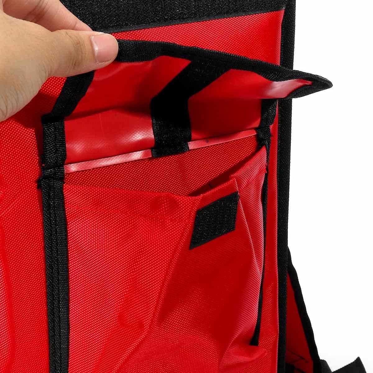 Bolsa para Llevar Pizzas,Bolsa De Entrega 42L Bolsa aislada térmica Pizza portátil Pizza de la Comida Picnic Scooter Mochila Mochila Bolsas de Enfriador Paquete de Aislamiento Plegable