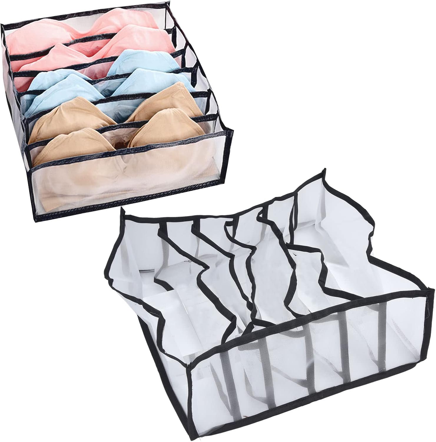 NUMNBE Foldable Underwear and Bras Drawer Organizers