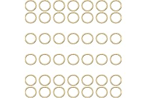 400 Pcs Small Gold Open Jump Ring for Crafts, Jewelry Making, and More