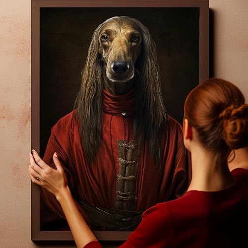 Miniatura 472 de Thuan Chow Chow Retrato de mascota con disfraz real de perro en un disfraz retrato de perro con vestimenta Retrato medieval de mascota retrato