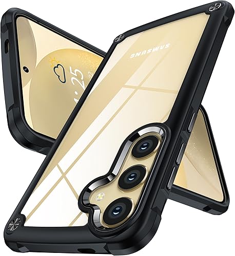Vista 105 de Oterkin Funda transparente para Samsung Galaxy S24 Ultra, [20 veces antiamarilleamiento] S24 Ultra con 4 bolsas de aire integradas, protección