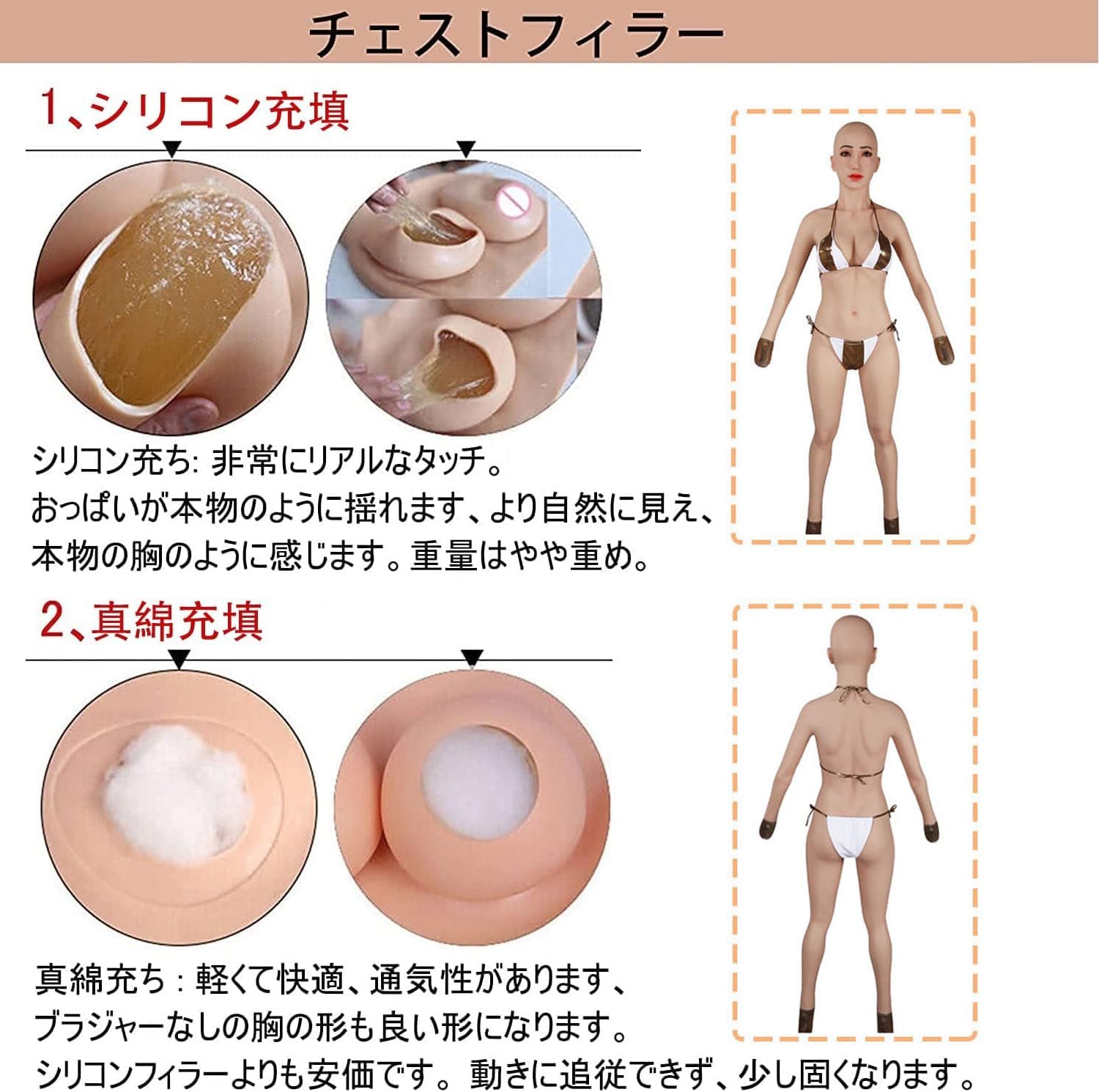 営業所止め可能 シリコンバスト 人工乳房 Eカップ コスプレ 女装