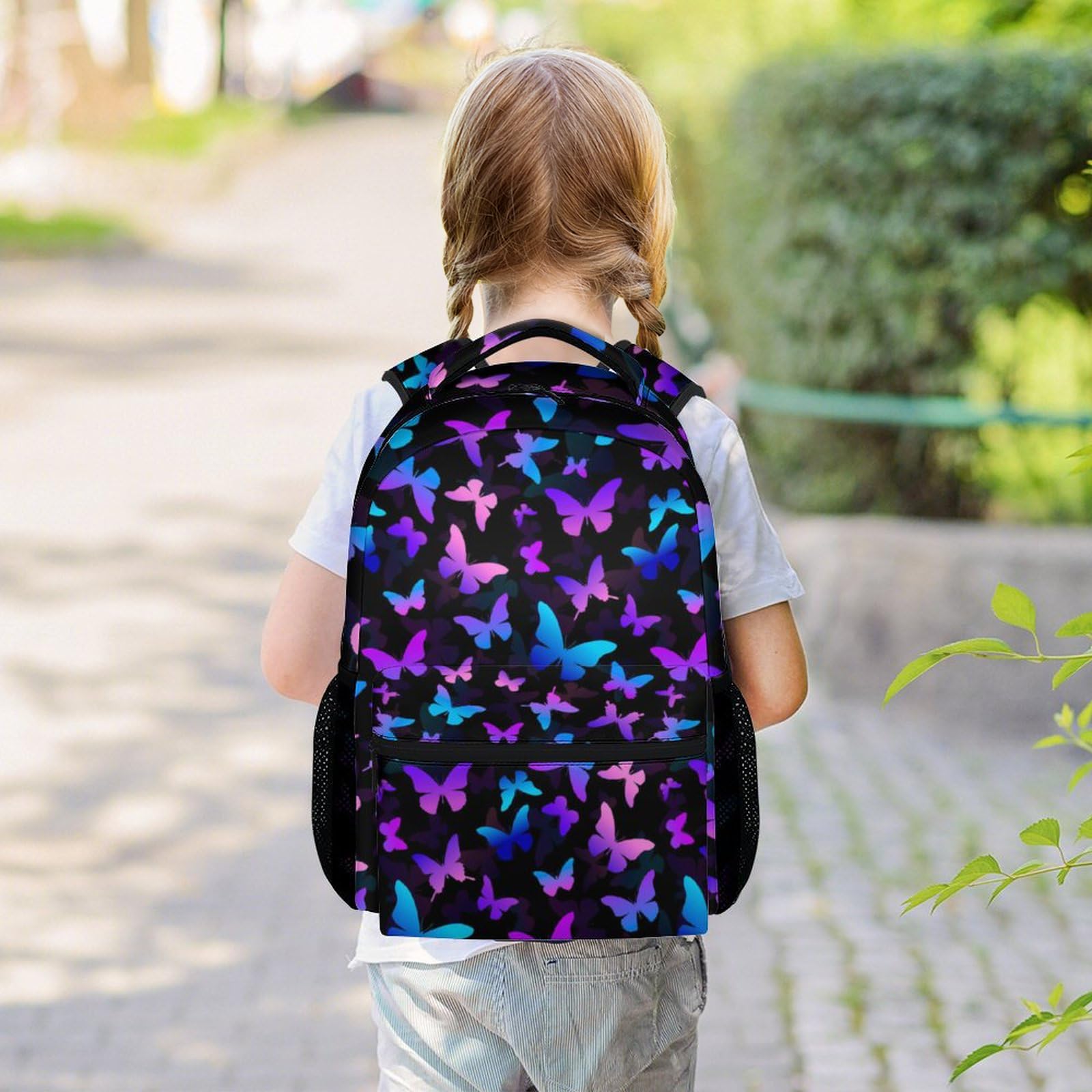 Butterfly Backpack for Kids Girls, 16
