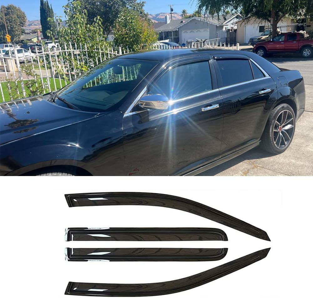 Sunproof Waterproof Side Window Wind Deflector, 4pcs Protective Replacements Rain Guards Set, Window Visor fit for 2018-2023 Chevy Traverse 94553
