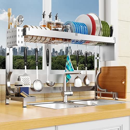 MINGLING Over Sink Kitchen Drying Rack Over The Sink Large