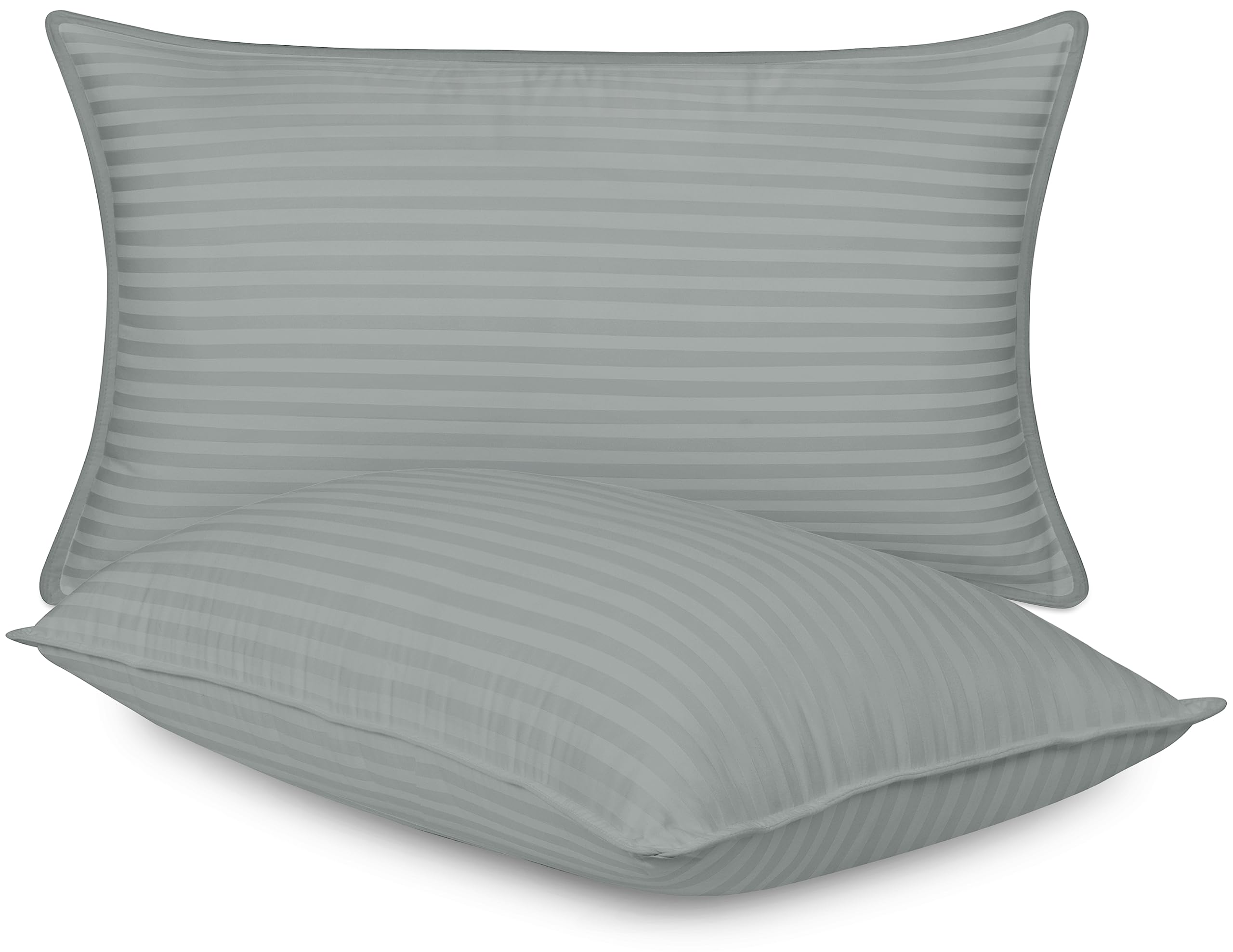 Utopia BeddingBed Pillows for Sleeping King Size (Light Grey), Set of 2, Cooling Hotel Quality, for Back, Stomach or Side Sleepers