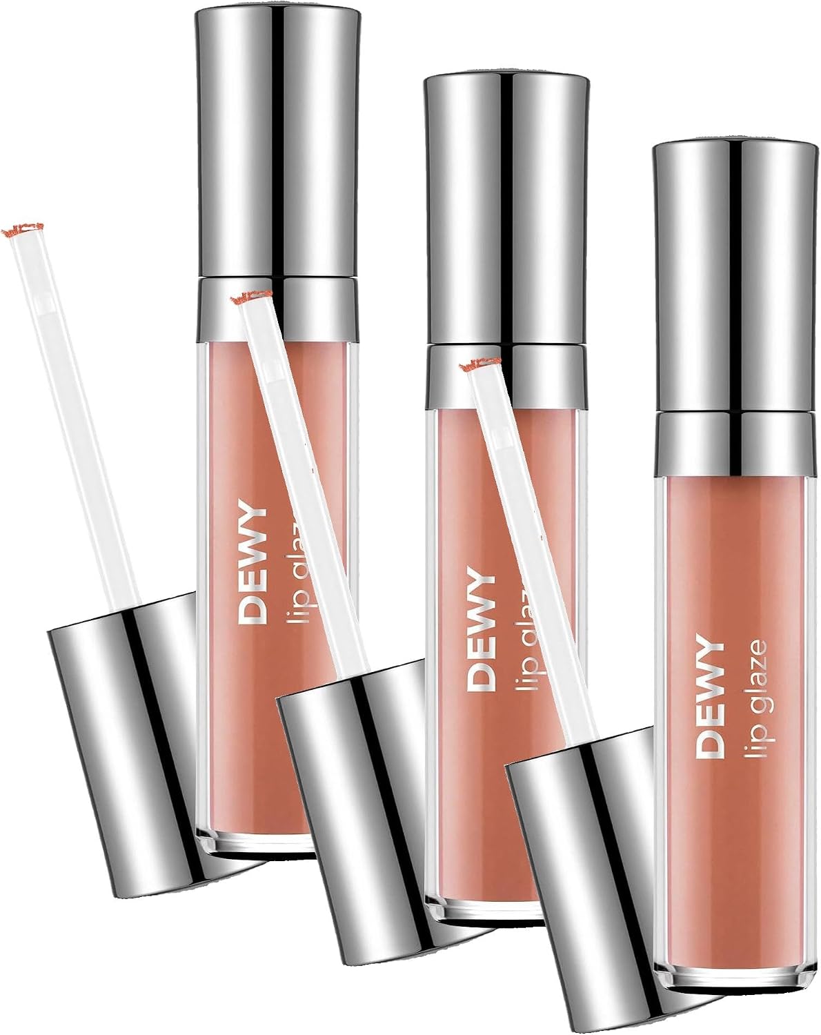 Flormar Dewy Lip Glaze Parlak & Dolgun Görünüm Veren Yapışmayan Dudak Parlatıcısı 004 UNDRESSED (3 paketi)