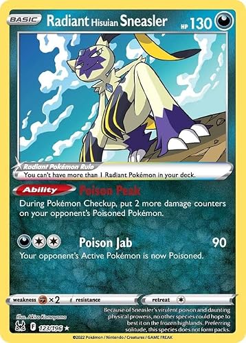 Pokemon - Sneasler Hisuian Radiant - 123/196 Origine Perdue - Brillant - Carte U