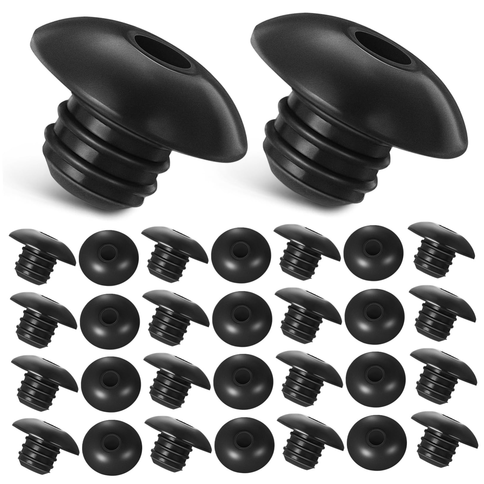 Cabilock 120 Pcs Pegboard Hook Stoppers Silicone Rubber Leak Proof Non- Long-Lasting Hook Locks