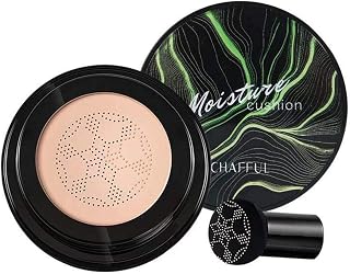 Air Cushion CC Cream Mushroom Head Foundation for Women, Matte Concealer Moisturizing Long Lasting Cushion Foundation (Natural)