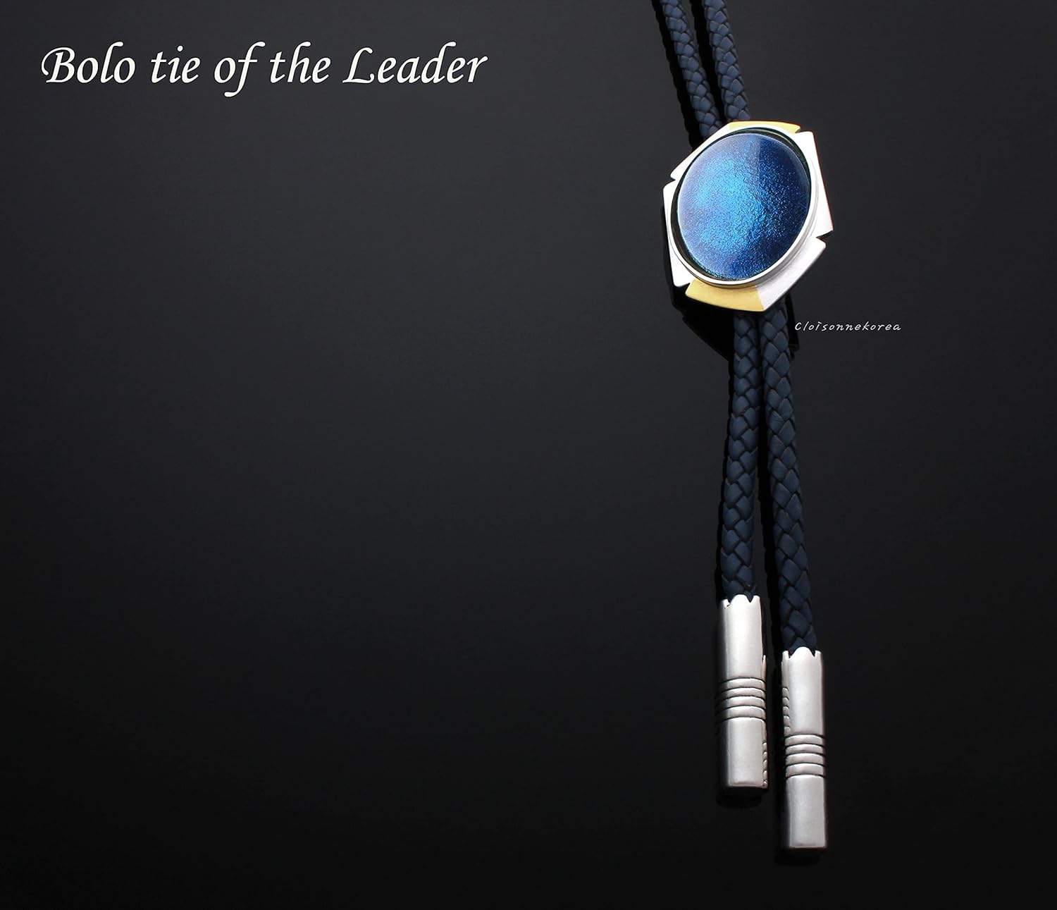 Bolo Tie Cloisonne Silver Genuine Leather The Leader Collection Hope Free Edition