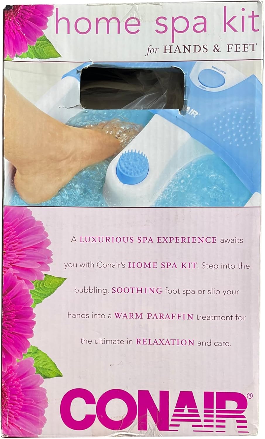Conair Home Bubbling Spa for Hands & Feet Paraffin Bath