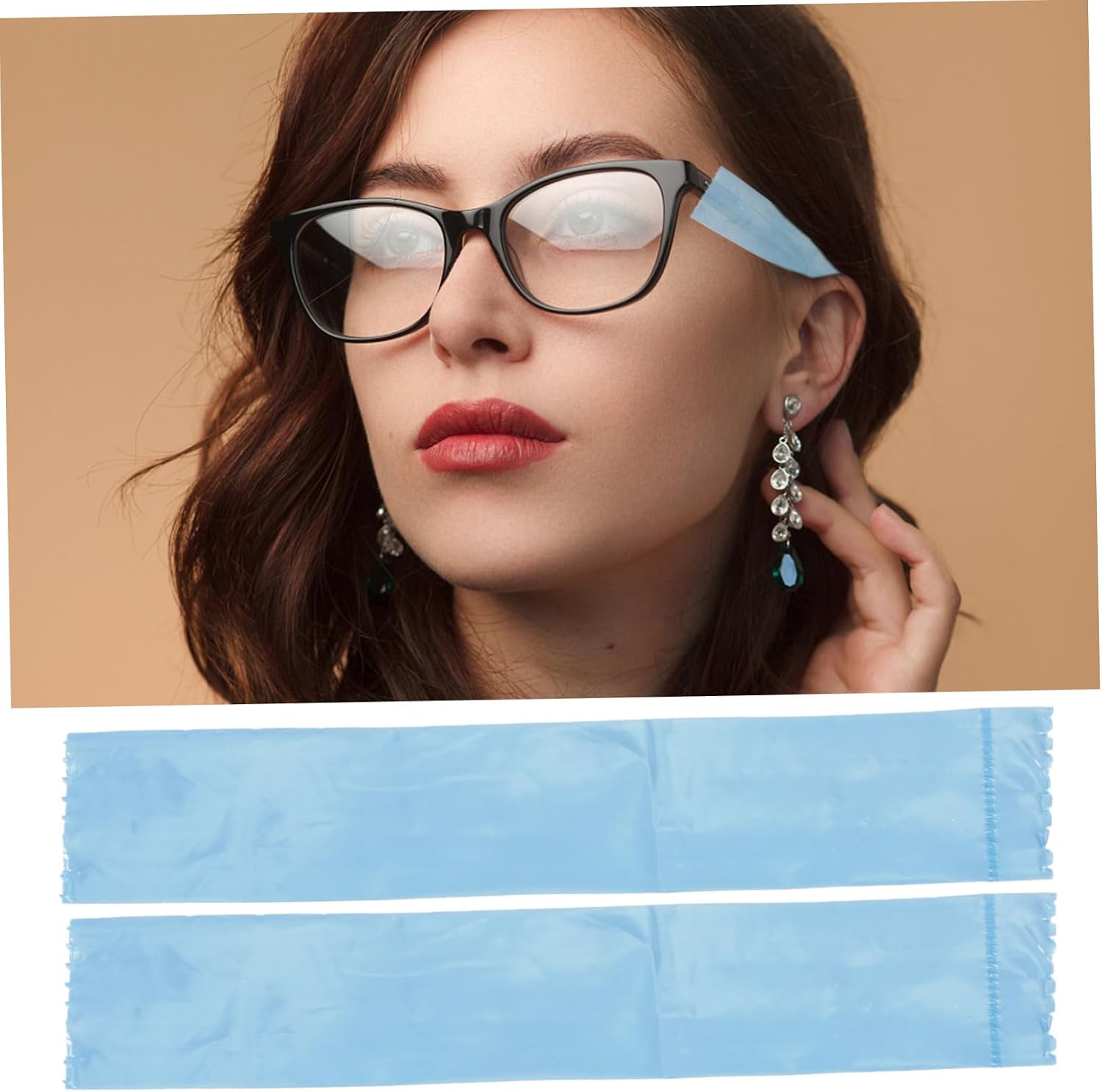 3rolls Glasses Foot Covers Replacement Hair Perming Glasses Leg Protector Tanning Eye Protection for Outdoor Activities