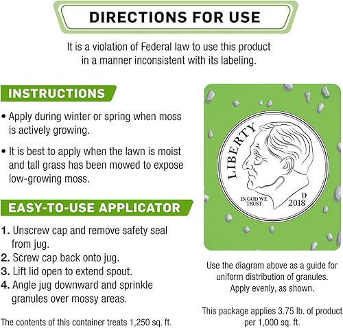 Miniatura 7 de Scotts - Aerosol antimusgo MossEx en bidón agitador fácil de usar, 4.59 libras.