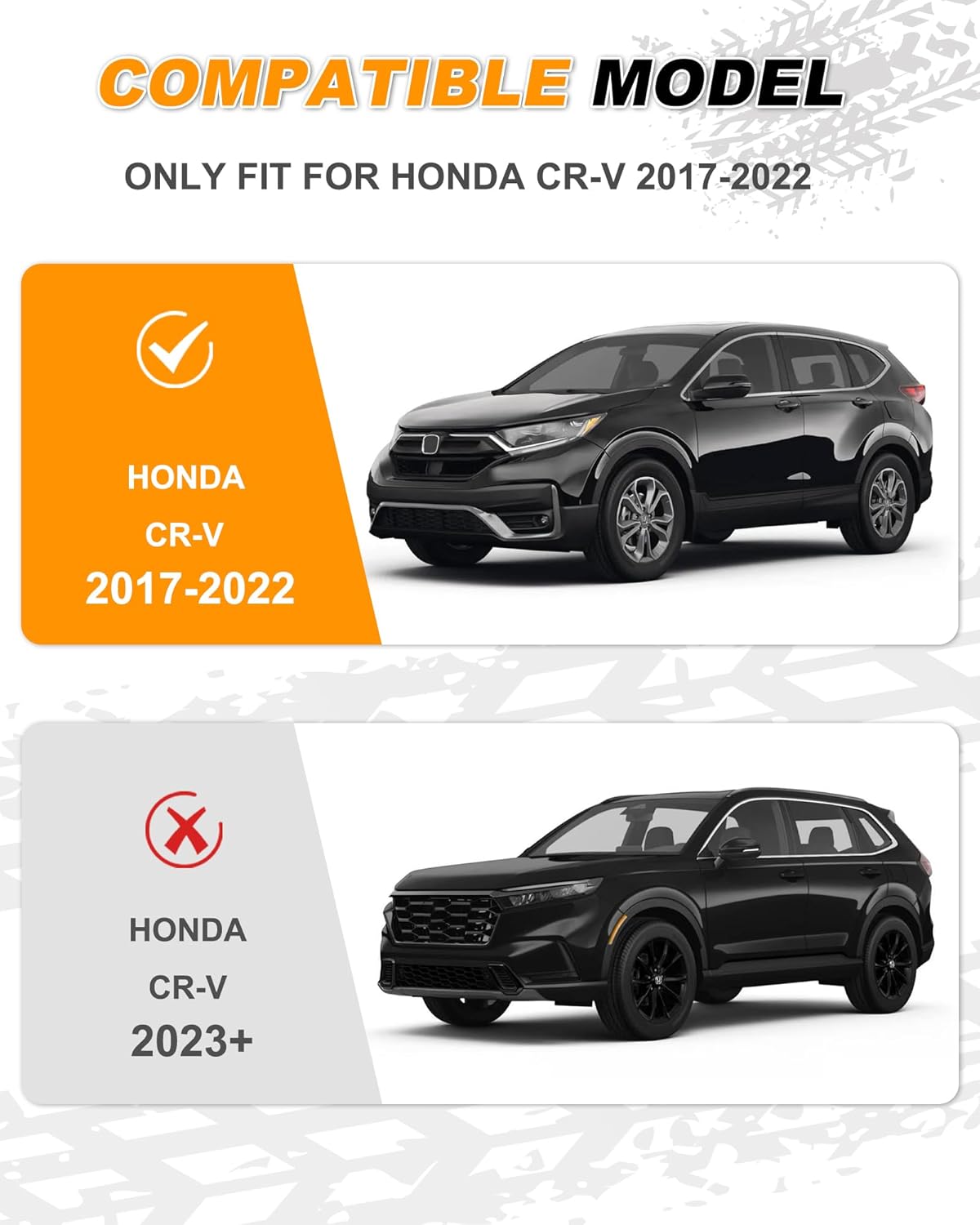 Snailfly Roof Rack Cross Bars Fit for 2017-2022 Honda CR-V CRV Crossbars Cargo Carrier Accessories Work with Side Rails