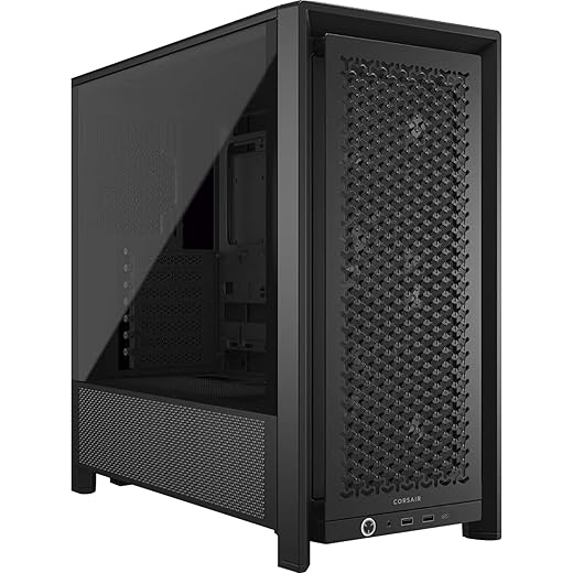CORSAIR 4000D RS Frame Modular High Airflow Mid-Tower PC Case – 3X CORSAIR RS Fans – InfiniRail Fan Mounting System – Fits Multiple 360mm Radiators – Reverse Connector Motherboard Compatible – Black