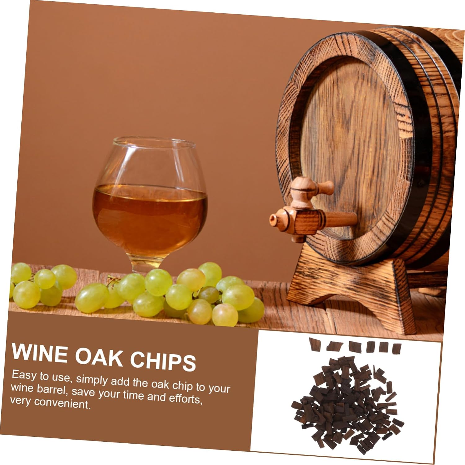 Bark Barware Chips Wine Brewing Oak Chips for Whiskey Brewing Wine Making Accessory