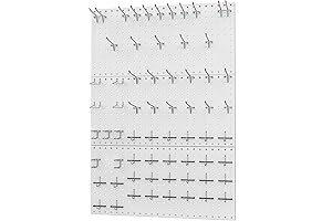 96-Piece Premium Pegboard Kit: Transform Your Workspace (WALMANN)