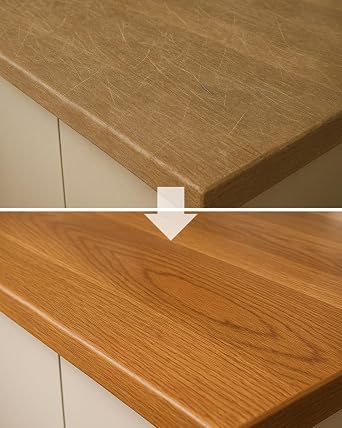 Wood, Laminate & Vinyl Repair Kit – Restore Floors, Worktops & Joinery | Fix Scratches, Chips & Scuffs | Easy DIY Repair, Long-Lasting Finish (Grey, One Size)