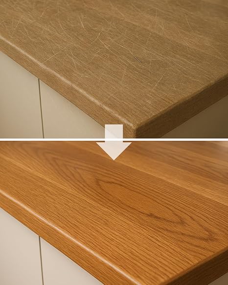 Wood, Laminate & Vinyl Repair Kit – Restore Floors, Worktops & Joinery | Fix Scratches, Chips & Scuffs | Easy DIY Repair, Long-Lasting Finish (Grey, One Size)