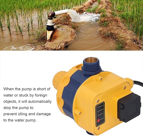 Miniatura 2 de Interruptor de presión de bomba de agua G1in Controlador de presión automático impermeable IP65 Protección 10A (enchufe de EE. UU. 110V-120V 0.75kw)
