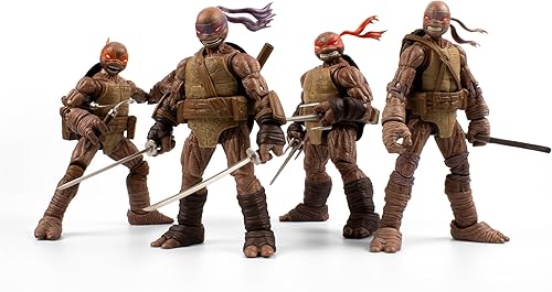 The Loyal Subjects Teenage Mutant Ninja Turtles BST AXN IDW Inspired Michelangelo, Leonardo, Donatello y Raphael Zombie Turtles - Figura de acción