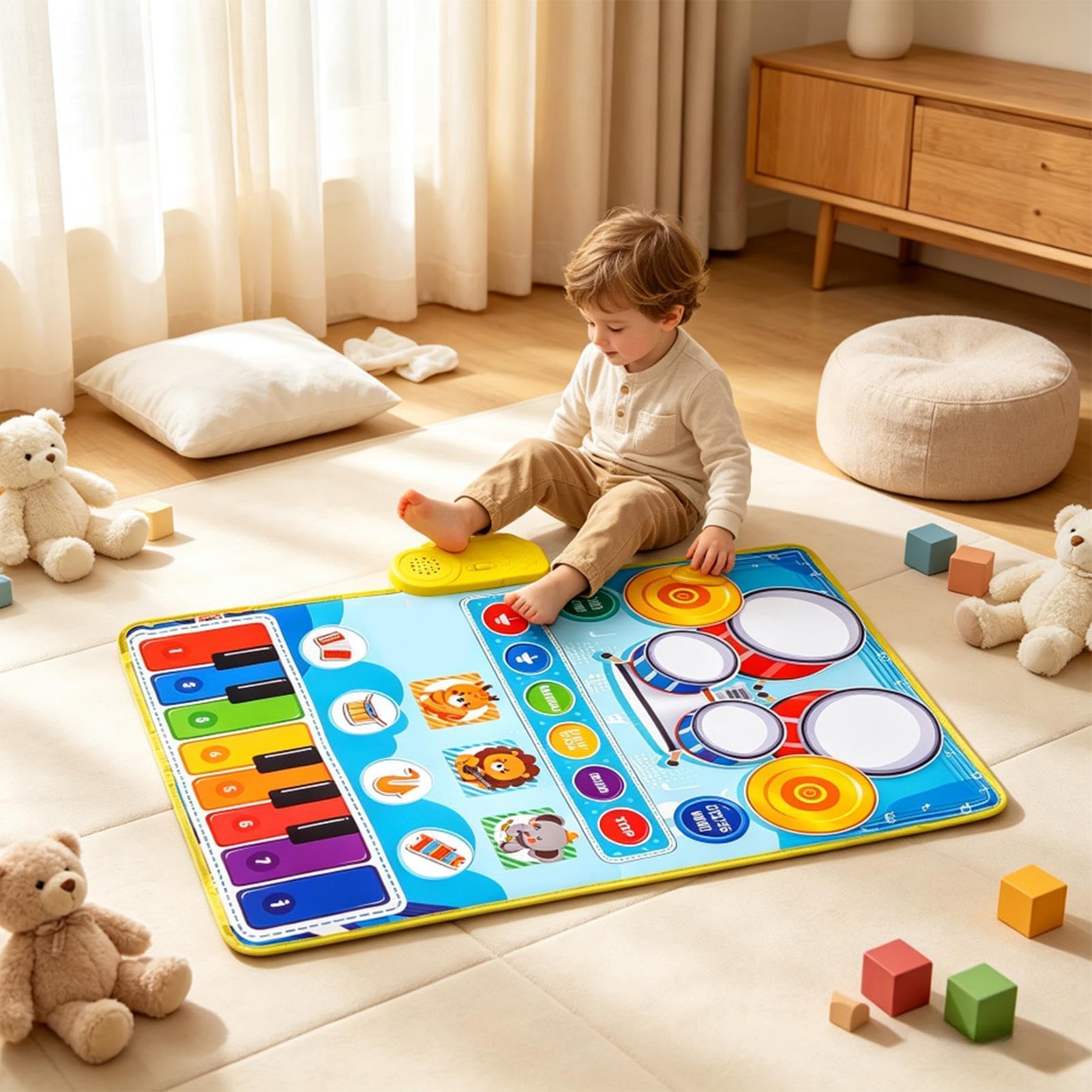 Tappetino musicale per bambini – Musi sensoriale, educativo