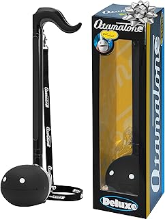 Otamatone Deluxe Electronic Musical Instrument for Adults Portable Synthesizer Digital Electric Music from Japan by Cube/Maywa Denki Cool Stuff Gifts, Black [English Manual]