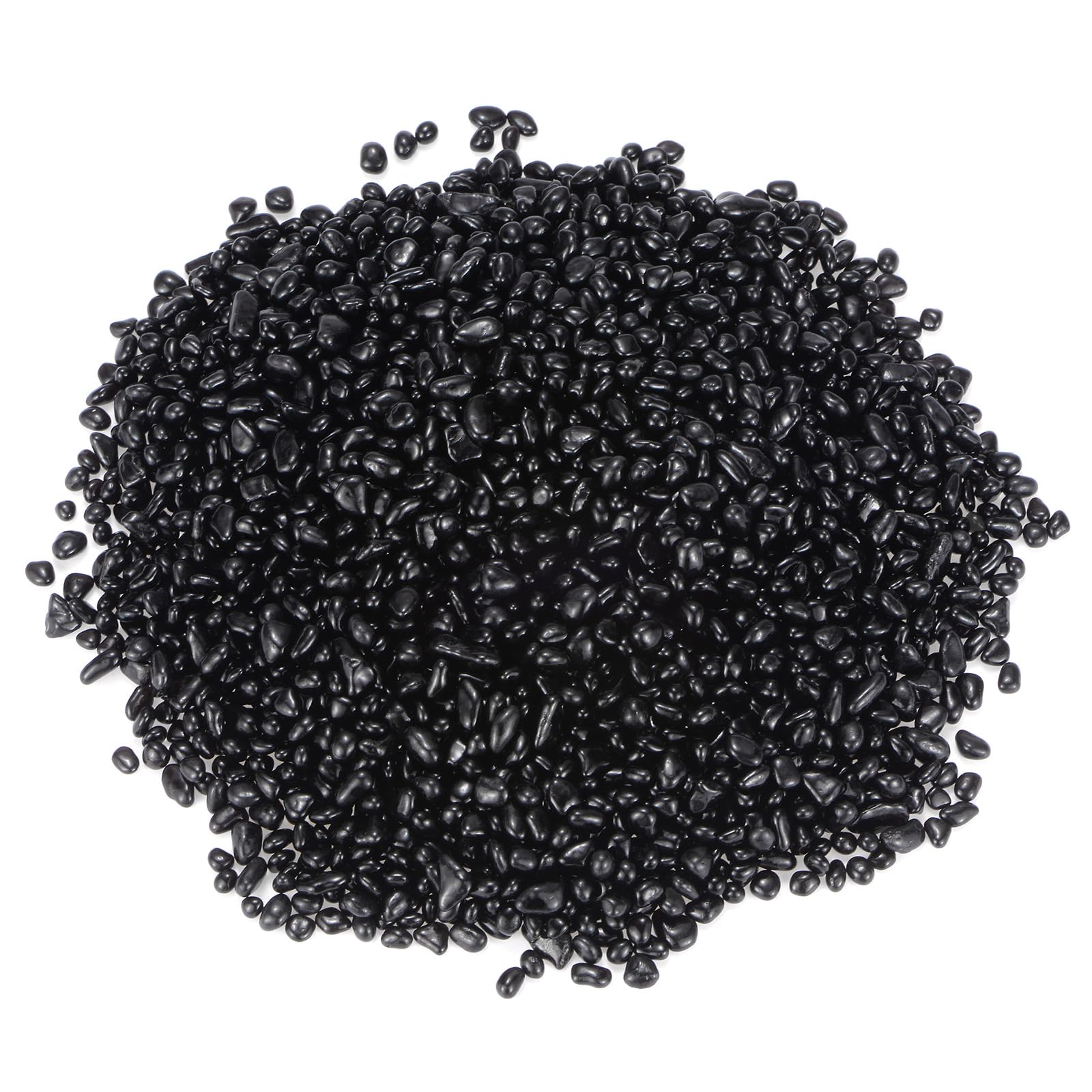 M METERXITY High Luster Round Fire Glass Beads, Glass Gems, Glass Pebbles