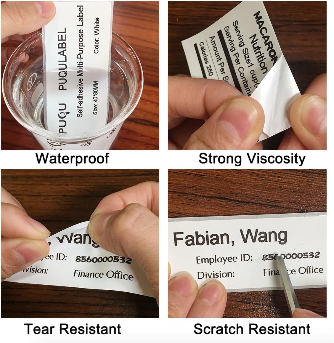 Self-Adhesive Multi-Purpose Label Compatible for PUQU Q1 Label Printer-1 Roll of 320 Labels 40x20mm (1.6''x0.8'') - Image 5