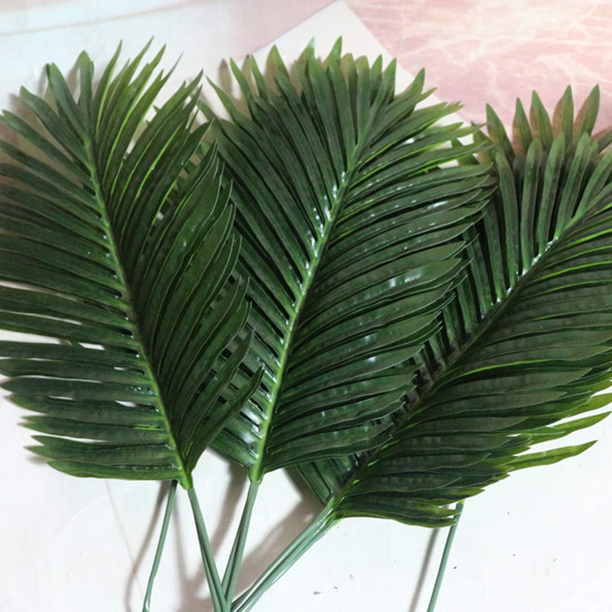SOFTBATFY Artificial Palm Tree Leaves Tropical Plants Faux