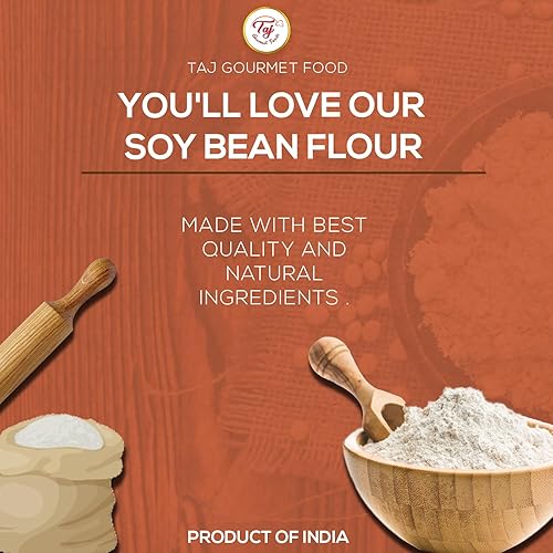 Miniatura 4 de TAJ Harina de soja, harina de frijol de soja, 4 libras