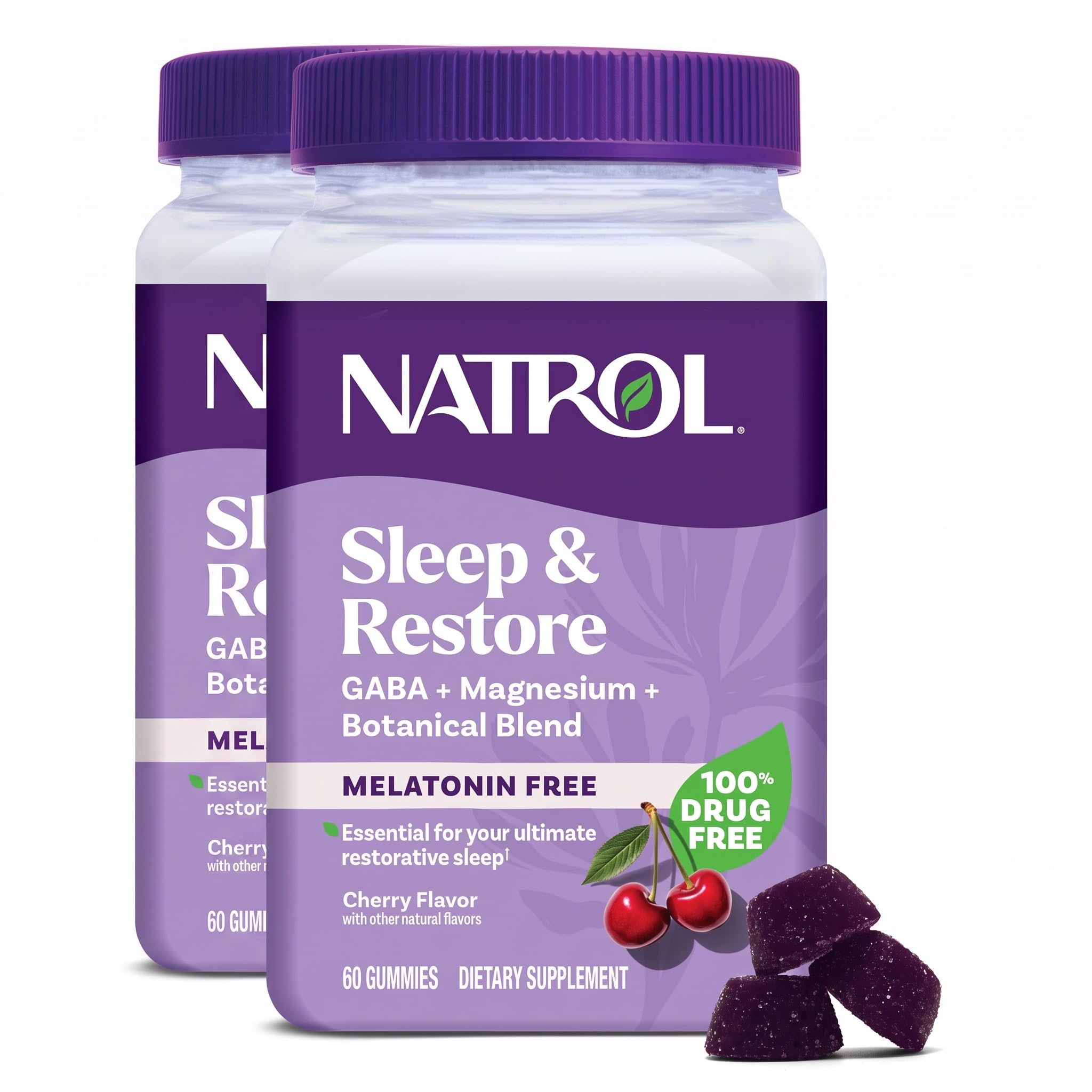 Natrol Sleep & Restore Magnesium Glycinate Blend Gummies, Cherry, 60 Count — Amazon image 11