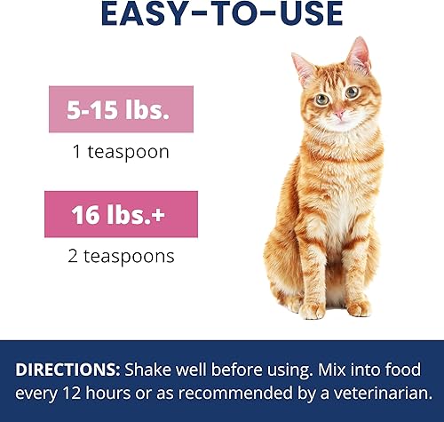Miniatura 4 de Under the Weather Líquido antidiarrea para gatos, alivia el malestar estomacal de tu mascota y proporciona alivio de la diarrea (botella de 4 onzas)