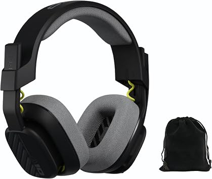 Astro A10 Gaming Headset Gen 2 Wired Headset - Over-Ear Gaming Headphones with Flip-to-Mute Microphone, 32 mm Drivers, for Xbox Series X|S, Xbox One, Nintendo Switch, PC, Mac - Bulk - W/Pouch Black