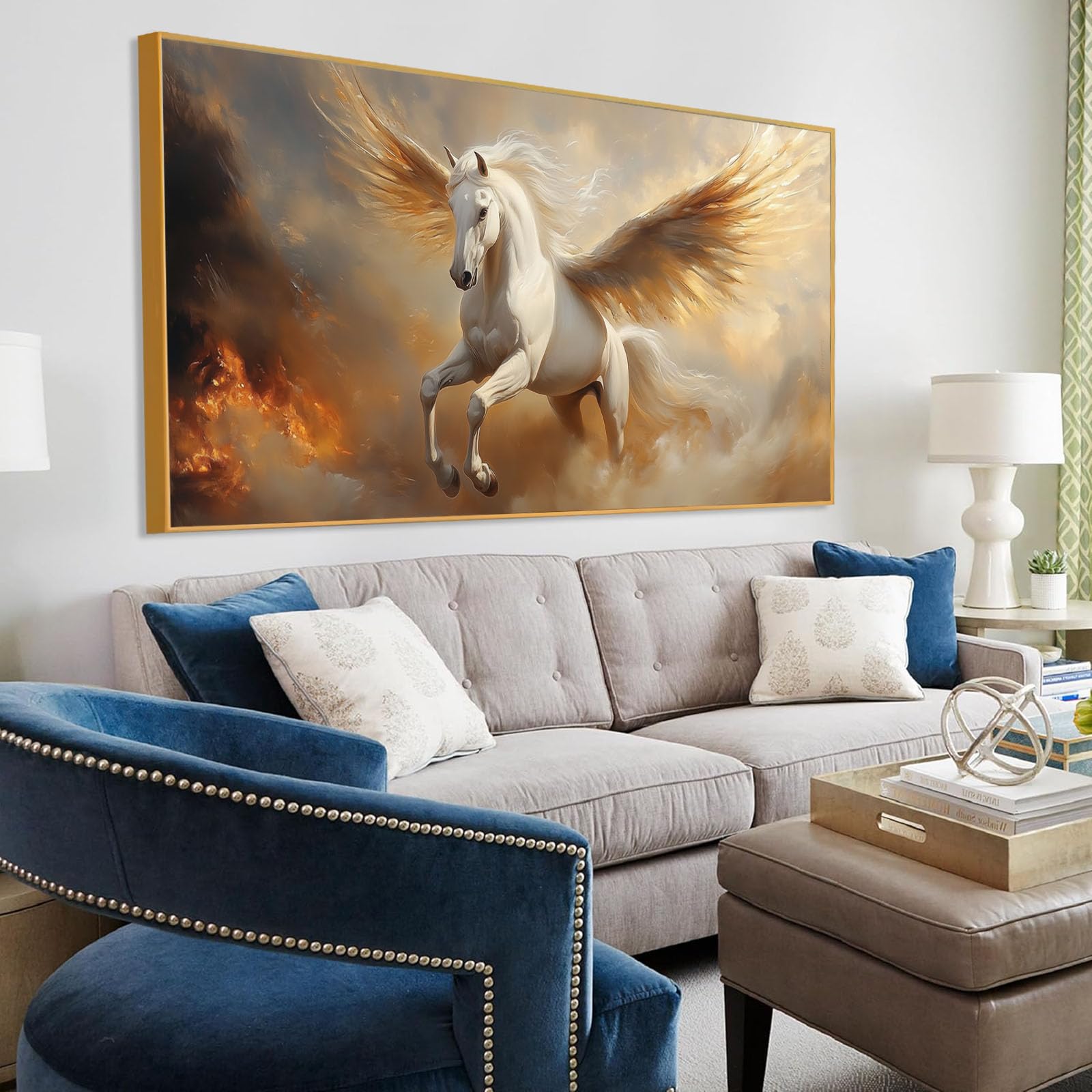 Amazon.com: Pegasus Canvas Wall Art, Pegasus Canvas Print, Horse
