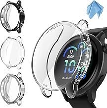 Fintie 3 Pieces Case for Garmin Vivoactive 6, Soft TPU Screen Protector Case