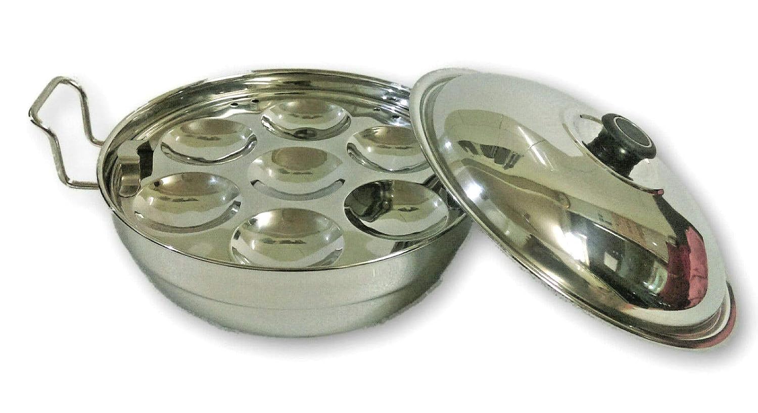 Stainless Steel Induction + Gas Compatible Multi KADAI IDLI DHOKLA