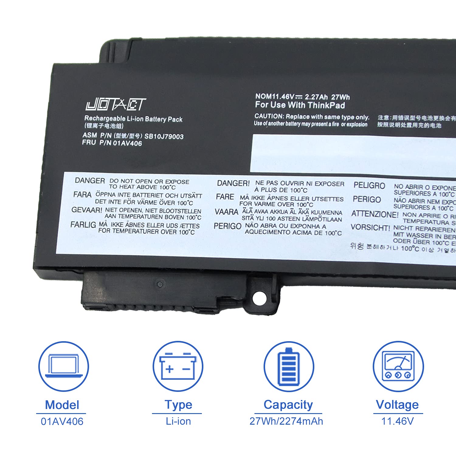 Amazon.com: JOTACT 01AV406 01AV405 27Wh Laptop Battery Replacement