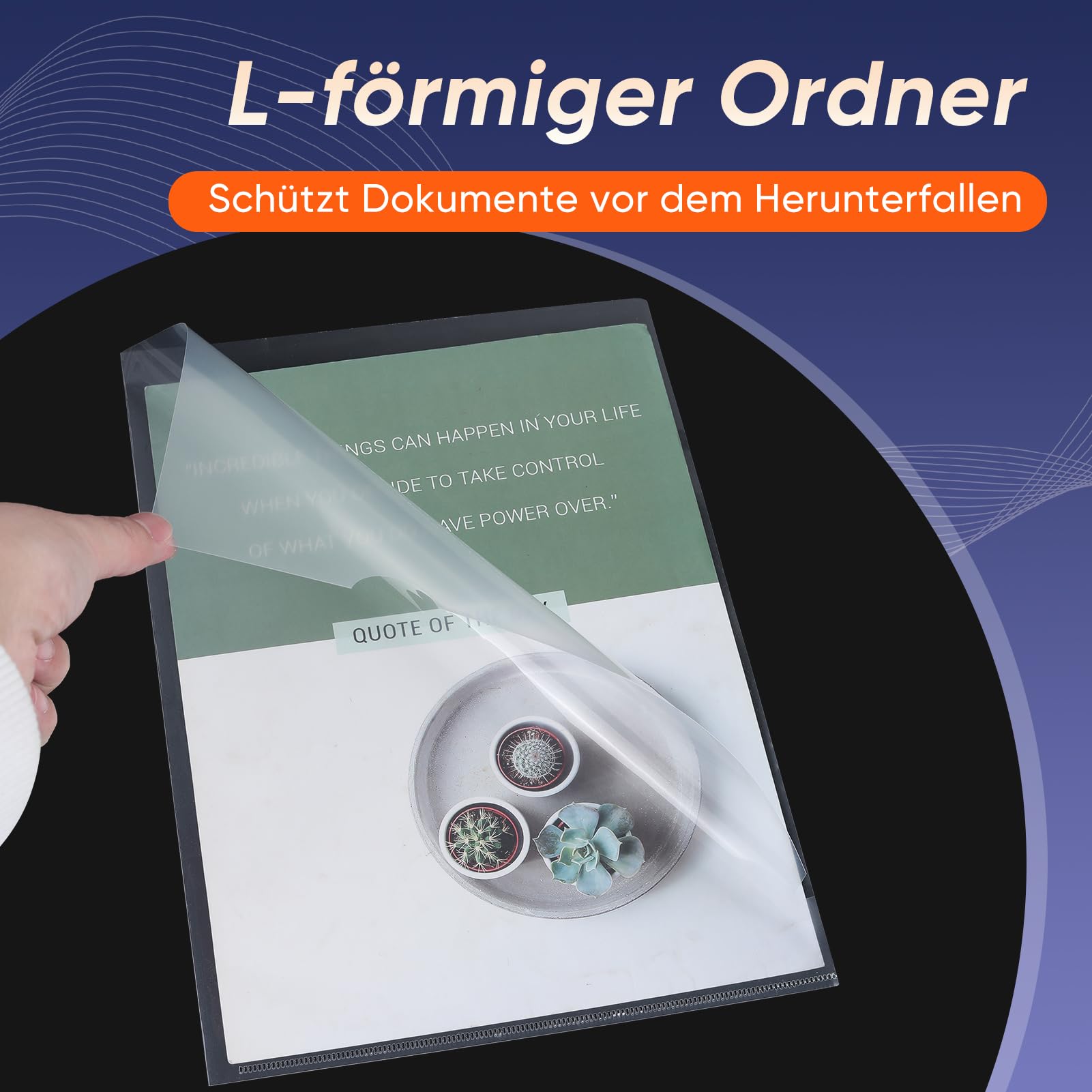 Lot de 60 pochettes transparentes A4, extra solides, 240 μ, avec 60 notes autocollantes, films transparents, pour classement de papier, dossiers, documents (60 pièces au format A4 transparent)