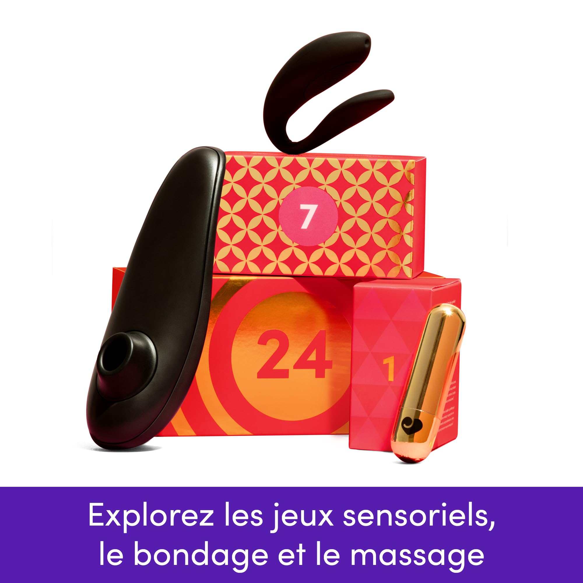 Womanizer Calendrier de l'Avent 2025 | Coffret cadeau 24 jours de sex toy pour couples | Vibro, Godes & Lubrifiant Jouets érotiques pour adultes, hommes, femmes | D'une valeur de plus de €550