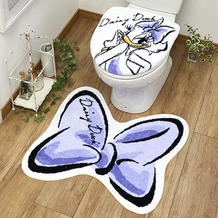 Amazon Disney ディズニー デイジー デイジーダッグ トイレ カバー マット 2点セット 洗浄暖房用 Sb 491 D トイレ マット タンクカバー ホーム キッチン オンライン通販