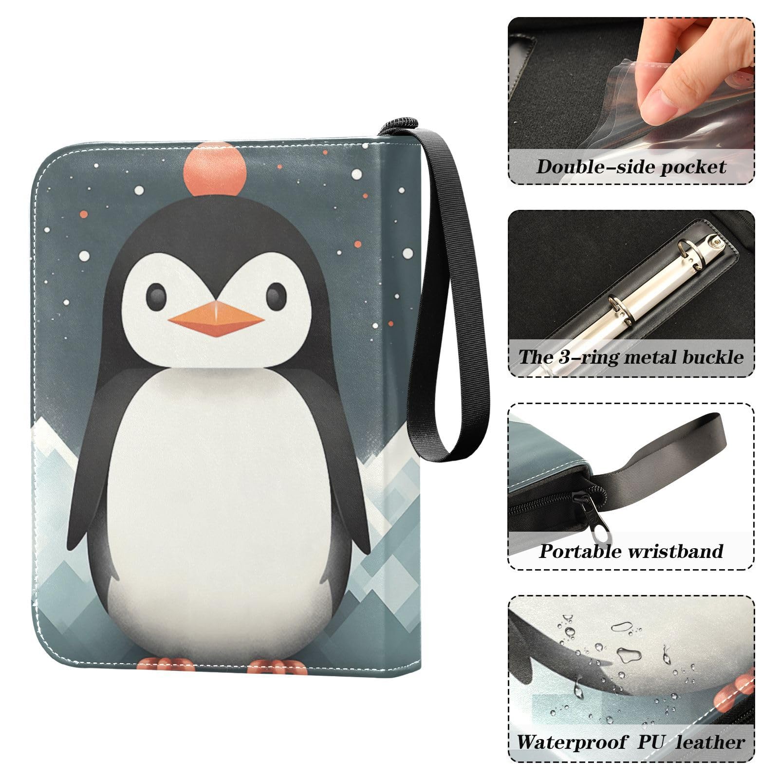 Amazon.com: Penguin Waterproof Trading Card Binder,400-Pocket