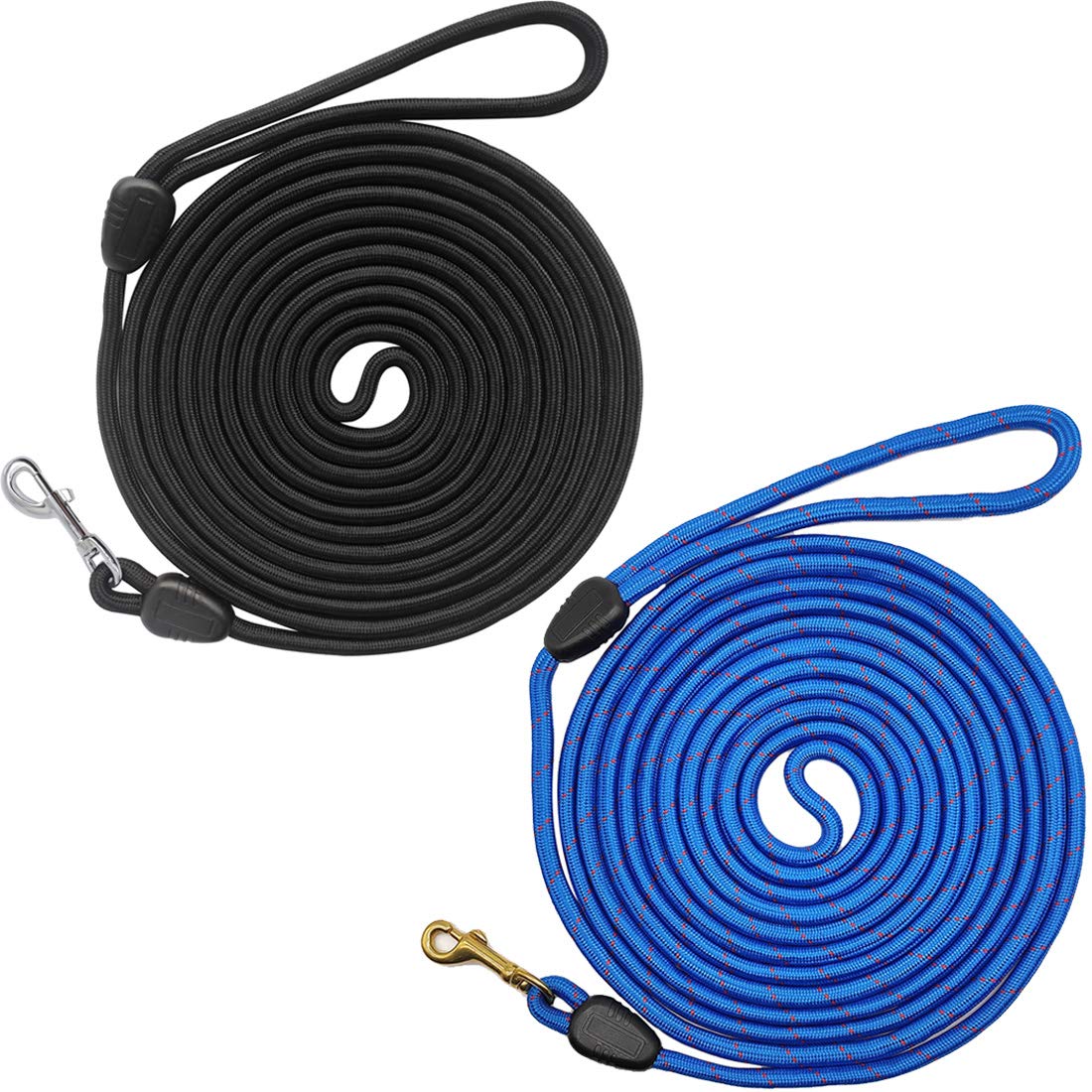 YUCFOREN 16FT/30FT/50FT/100FT Long Dog Leash, Check Cord Recall Training Rope Leash for Puppy Small Medium Large