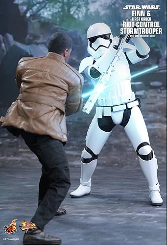 Miniatura 2 de Star Wars The Force Awakens Finn y First Order Riot Control Stormtrooper Figura coleccionable de 1/6 (juguetes calientes)