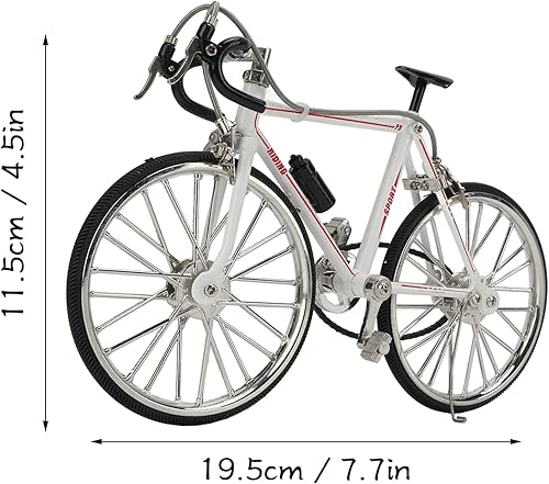 Miniatura 2 de Pssopp Modelo de bicicleta de juguete de montaña, modelo de bicicleta de metal, mini adorno de escritorio, 4.5 x 7.7 pulgadas