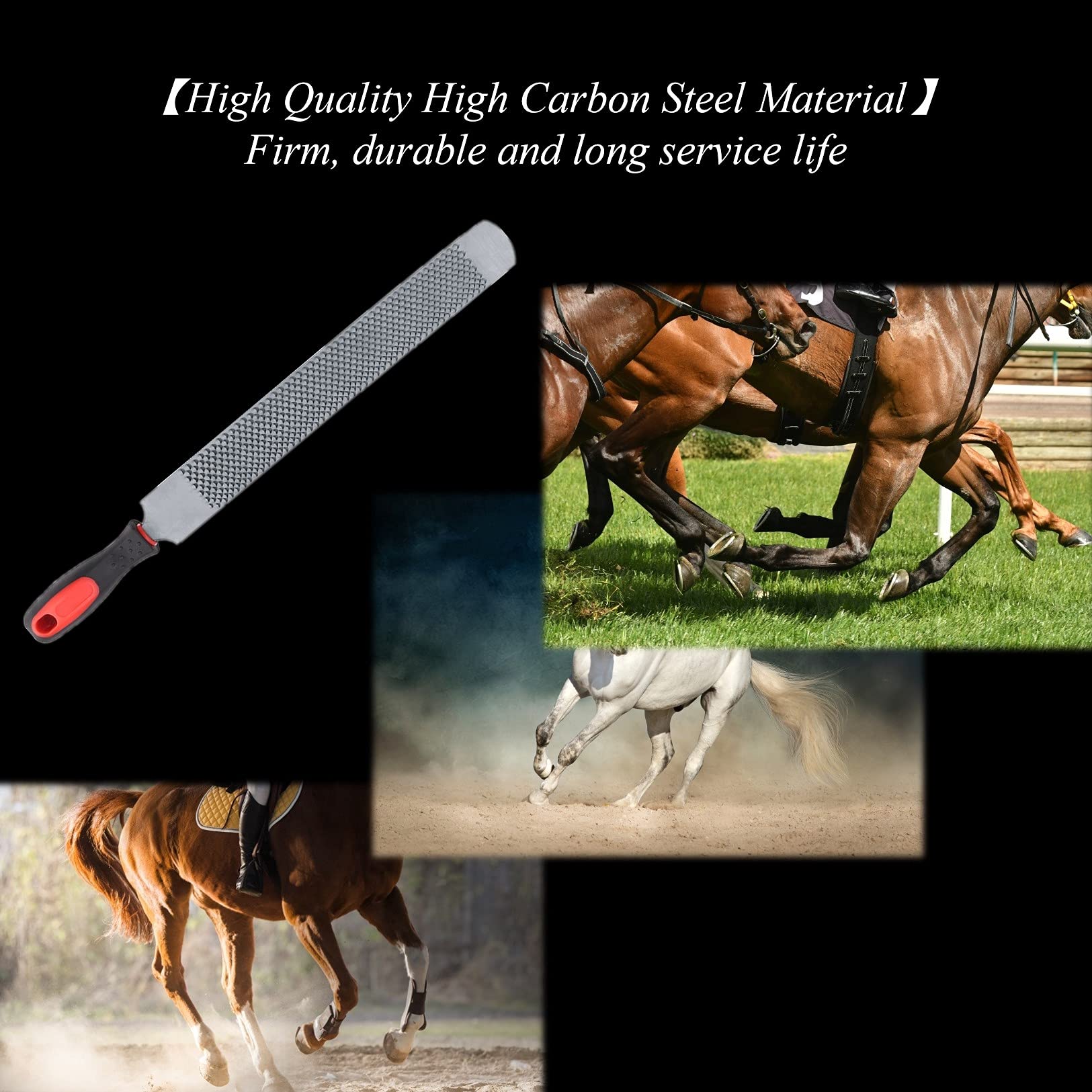 Coltello Raspa Attrezzi per Zoccolo,47CM Zoccolo per Cavallo Zoccoli Maniscalco per Cavalli Raspa Professionale per Zoccoli Trim Zoccoli di Cavallo