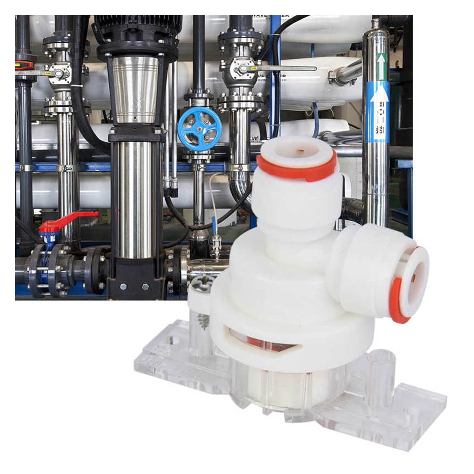 3/8" (9,5 mm) DN10 Automatischer Wasserabsperrventilschutz Auslaufschutz Ventilschutz Druckschalter for RO-Umkehrosmoseanlage