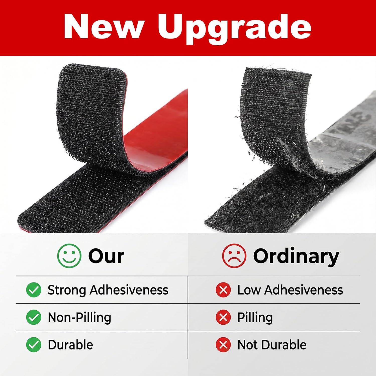 30 Sets Heavy Duty Hook and Loop Strips – 0.98" x 3.94", Strong Self-Adhesive, Waterproof & Heat Resistant for Indoor/Outdoor Use